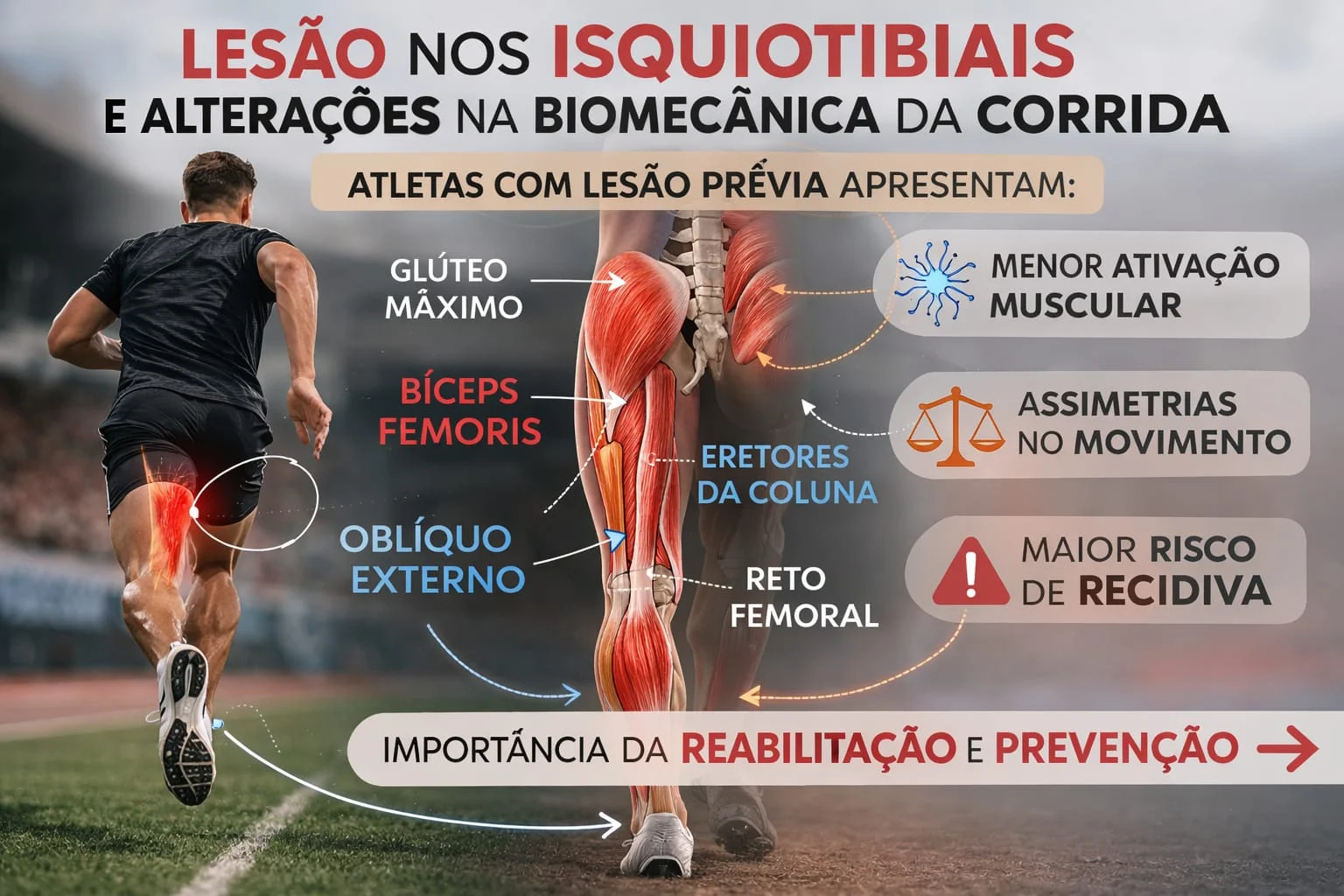 Lesão na posterior da coxa: a dor vai embora, mas e o movimento? O que a ciência e a biomecânica nos ensinam