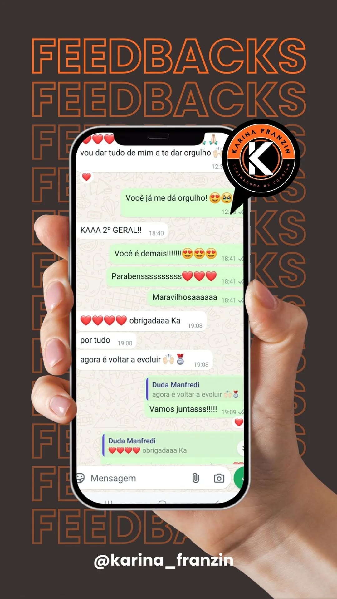 Testemunho sobre resultados alcançados com assessoria esportiva