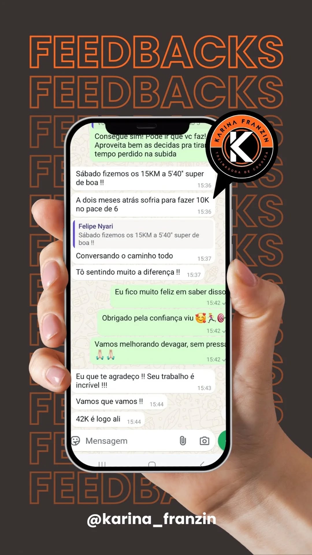 Testemunho de aluno sobre assessoria esportiva de corrida