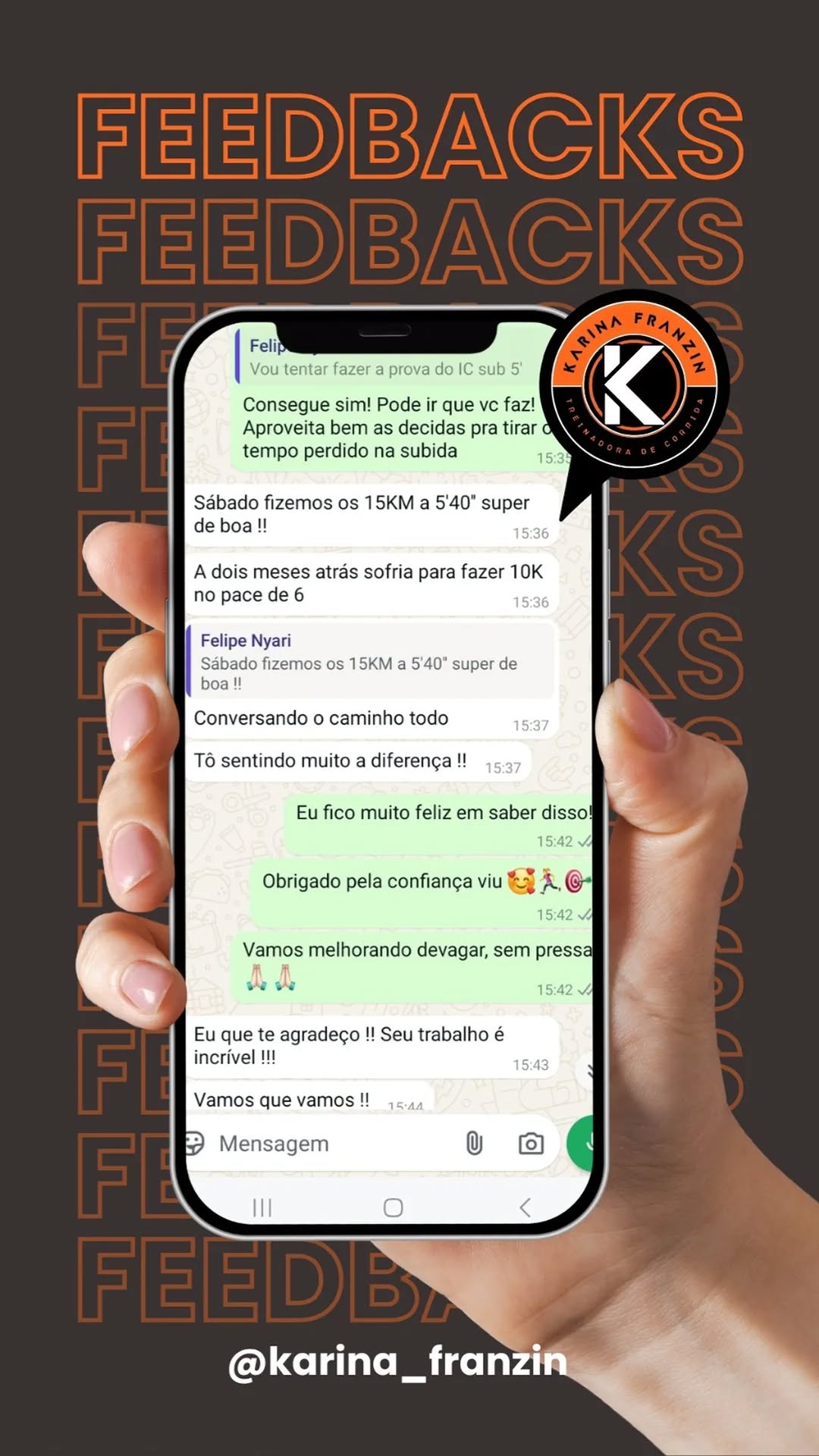 Relato de transformação com treinamento personalizado de corrida