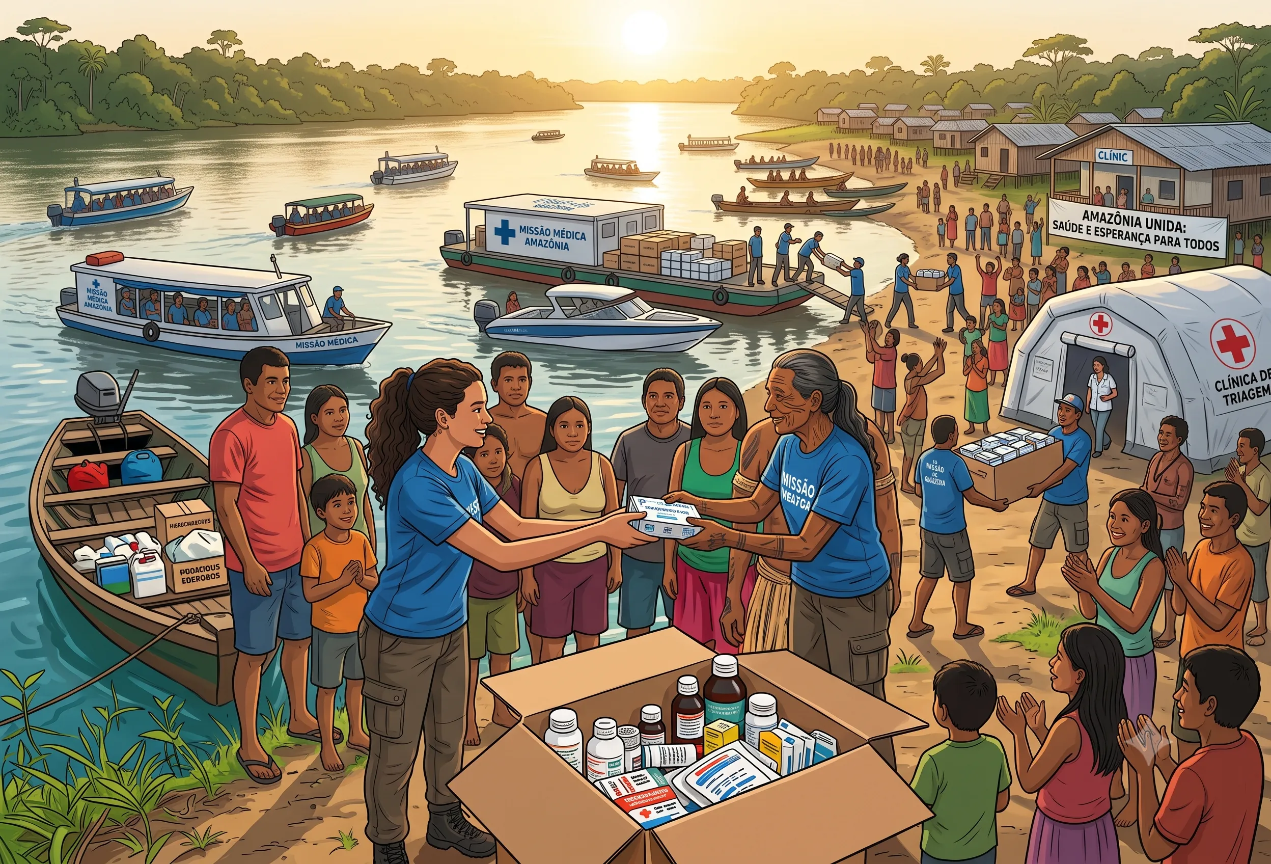 Ação Solidária - Missão Médica no Amazonas
